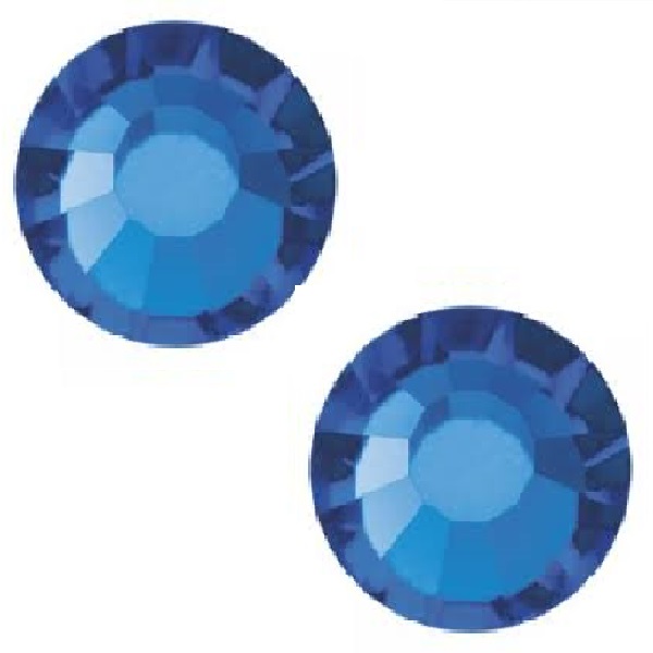 72 Swarovski Strasssteine SS16 Capri Blue (243) 2038 HotFix